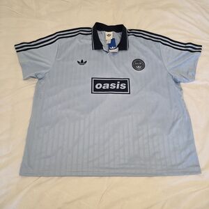 Oasis x Adidas Live '25 Tour Jacquard Jersey Sky Blue Size 2XL NWT